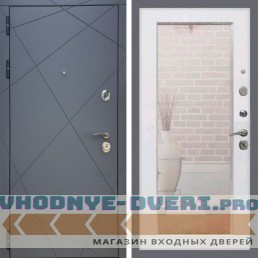 Входная дверь REX (Рекс) 13 Силк Титан пастораль белый ясень