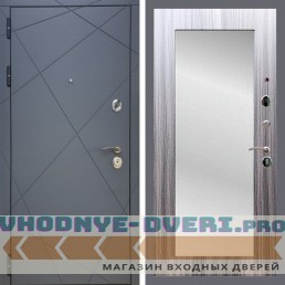 Входная дверь REX (Рекс) 13 Силк Титан пастораль сандал серый