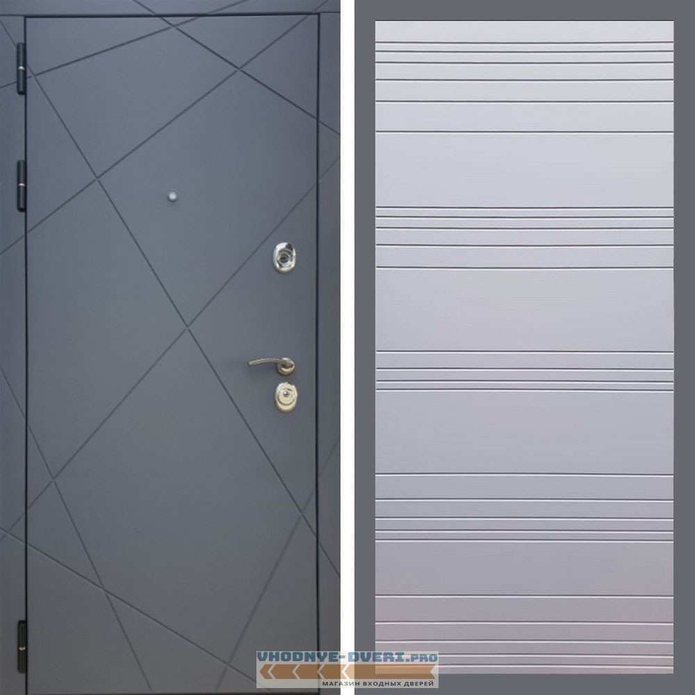 Дверь REX (Рекс) 13 Силк Титан полоски горизонтальные силк титан