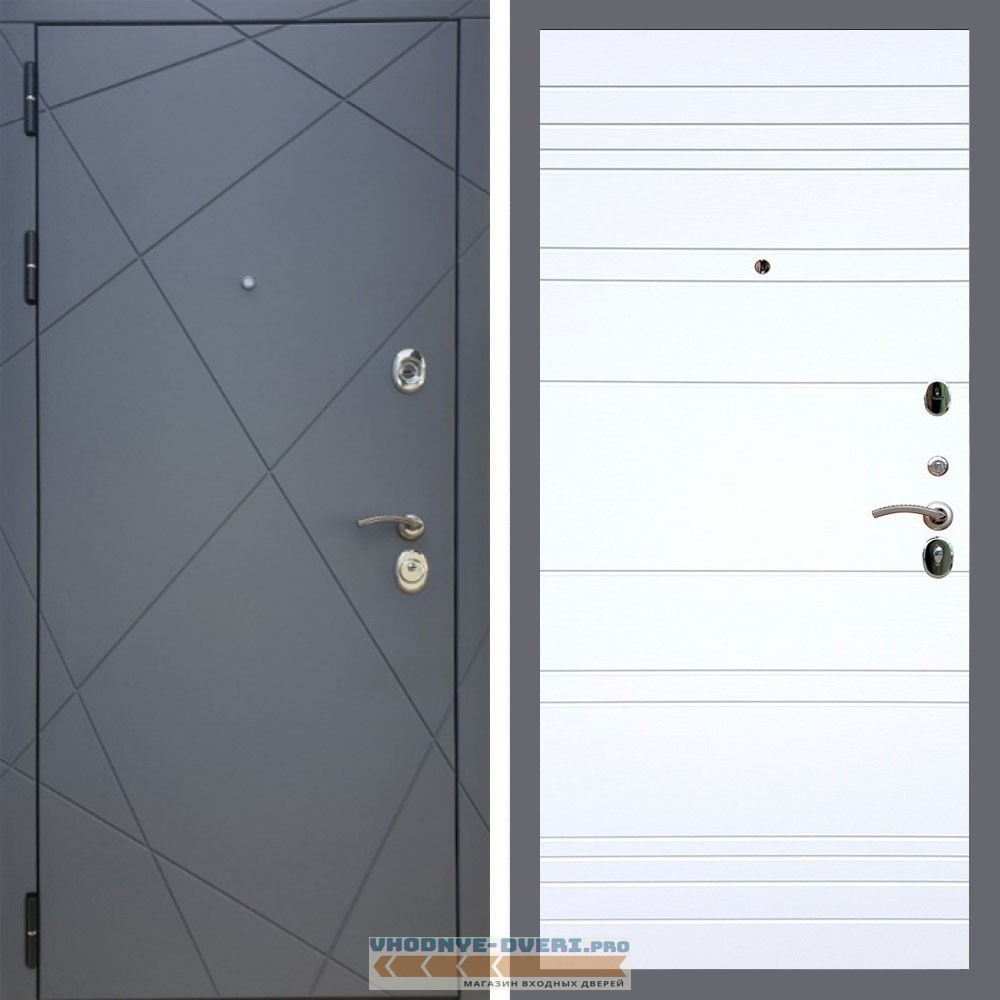 Входная дверь REX (Рекс) 13 Силк Титан рекс 14 база белый матовый