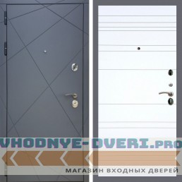 Входная дверь REX (Рекс) 13 Силк Титан рекс 14 база белый матовый