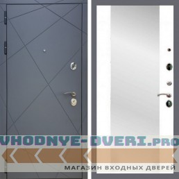 Входная дверь REX (Рекс) 13 Силк Титан сб-16 белый матовый