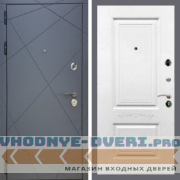 Входная дверь REX (Рекс) 13 Силк Титан смальта 04 белый матовый