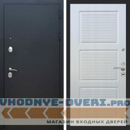 Входная дверь REX (Рекс) 1А Муар Чёрный ФЛ-1 Лиственница