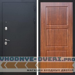 Входная дверь REX (Рекс) 1А Муар Чёрный фл-1 мореная берёза