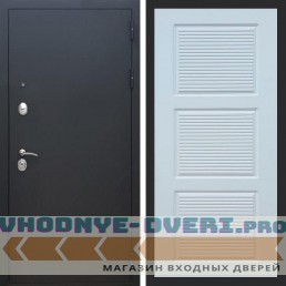 Входная дверь REX (Рекс) 1А Муар Чёрный фл-1 белый матовый