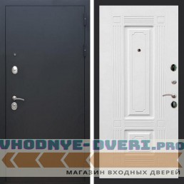 Входная дверь REX (Рекс) 1А Муар Чёрный фл-2 ясень белый 16 мм