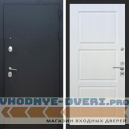 Входная дверь REX (Рекс) 1А Муар Чёрный ФЛ-3 Лиственница