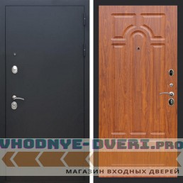 Входная дверь REX (Рекс) 1А Муар Чёрный ФЛ-58 Мореная береза