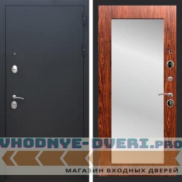 Входная дверь REX (Рекс) 1А Муар Чёрный пастораль мореная береза