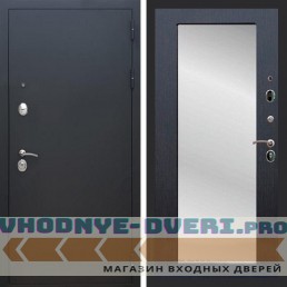 Входная дверь REX (Рекс) 1А Муар Чёрный пастораль венге