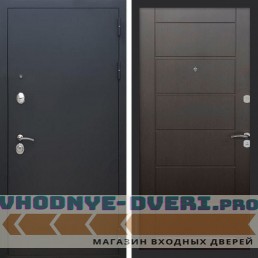 Входная дверь REX (Рекс) 1А Муар Чёрный сити венге