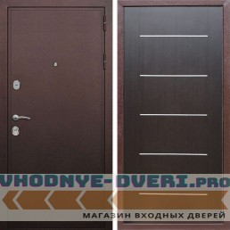Входная дверь REX (Рекс) 5А Медный антик B03 молдинги венге