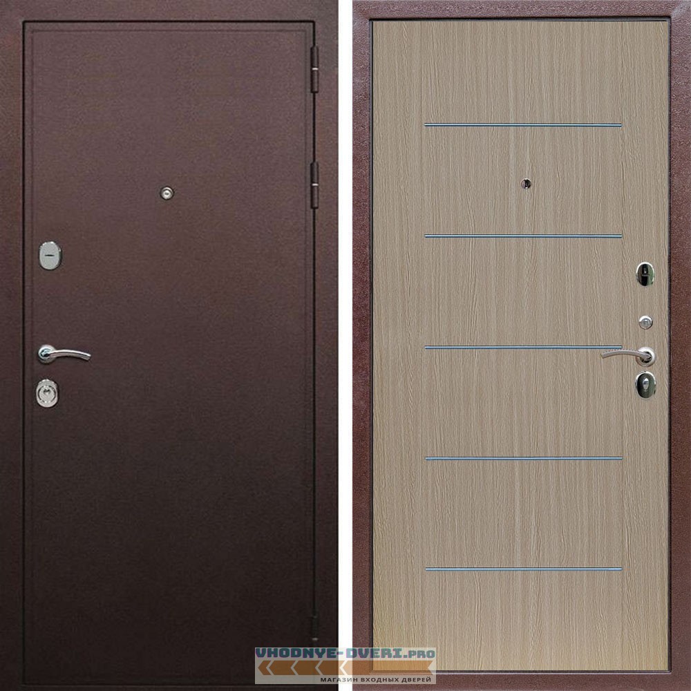 Входная дверь REX (Рекс) 5А Медный антик B03 молдинги венге светлый