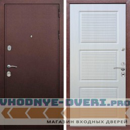 Входная дверь REX (Рекс) 5А Медный антик ФЛ-1 Лиственница