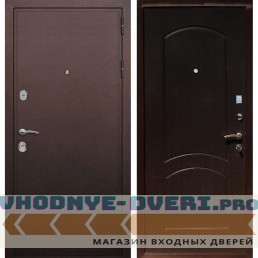 Входная дверь REX (Рекс) 5А Медный антик ФЛ-110 венге