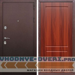 Входная дверь REX (Рекс) 5А Медный антик ФЛ-117 итальянский орех