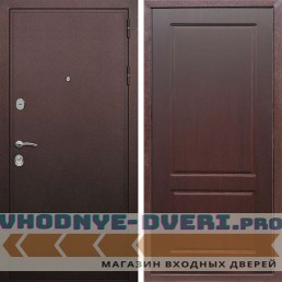 Входная дверь REX (Рекс) 5А Медный антик ФЛ-117 орех премиум