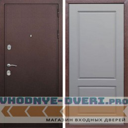 Входная дверь REX (Рекс) 5А Медный антик ФЛ-117 силк титан