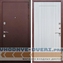 Входная дверь REX (Рекс) 5А Медный антик ФЛ-119 Сандал светлый