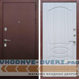 Входная дверь REX (Рекс) 5А Медный антик ФЛ-128 Сандал светлый