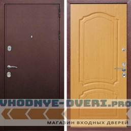 Входная дверь REX (Рекс) 5А Медный антик ФЛ-140 дуб