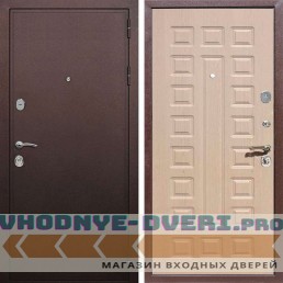 Входная дверь REX (Рекс) 5А Медный антик ФЛ-183 беленый дуб