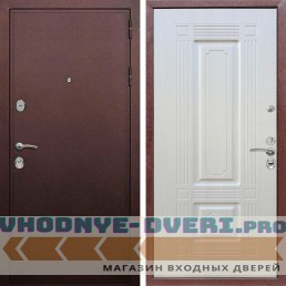 Входная дверь REX (Рекс) 5А Медный антик ФЛ-2 Лиственница