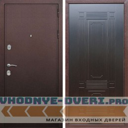 Входная дверь REX (Рекс) 5А Медный антик ФЛ-2 венге 6 мм