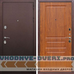 Входная дверь REX (Рекс) 5А Медный антик ФЛ-243 мореная берёза