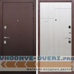 Входная дверь REX (Рекс) 5А Медный антик ФЛ-246 лиственница беж