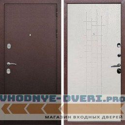 Входная дверь REX (Рекс) 5А Медный антик ФЛ-289 Белый ясень