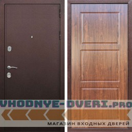 Входная дверь REX (Рекс) 5А Медный антик ФЛ-3 мореная берёза