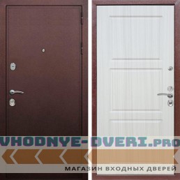 Входная дверь REX (Рекс) 5А Медный антик ФЛ-3 Сандал светлый