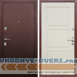 Входная дверь REX (Рекс) 5А Медный антик ФЛ-3 Шампань