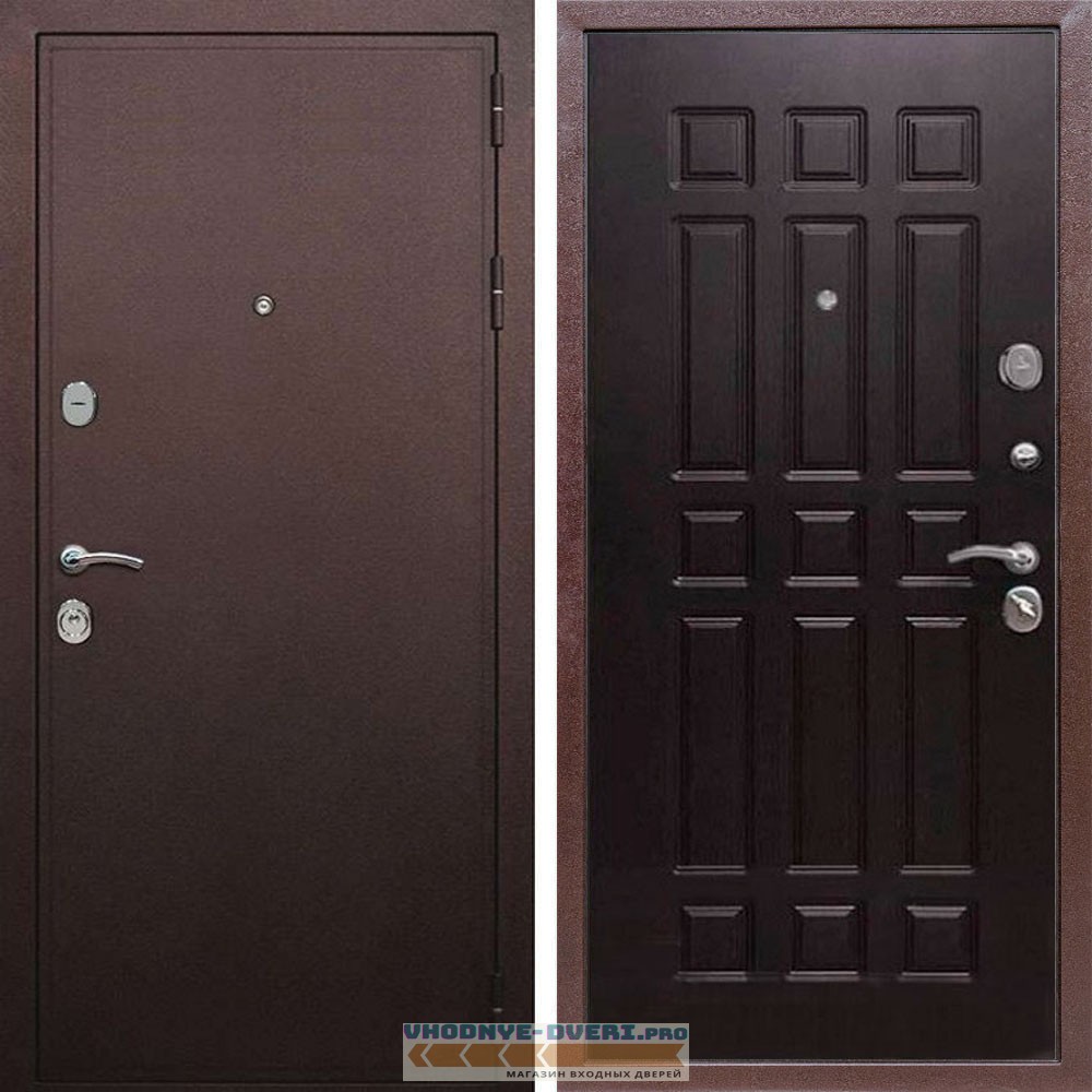 Входная дверь REX (Рекс) 5А Медный антик ФЛ-33 венге