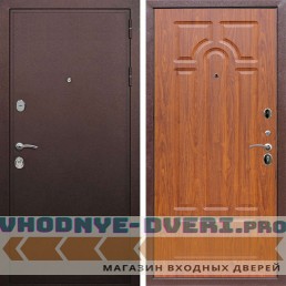 Входная дверь REX (Рекс) 5А Медный антик ФЛ-58 Мореная береза