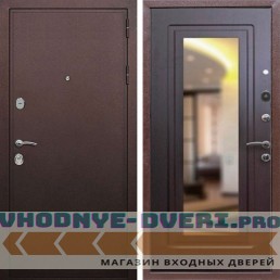 Входная дверь REX (Рекс) 5А Медный антик ФЛЗ-120 венге