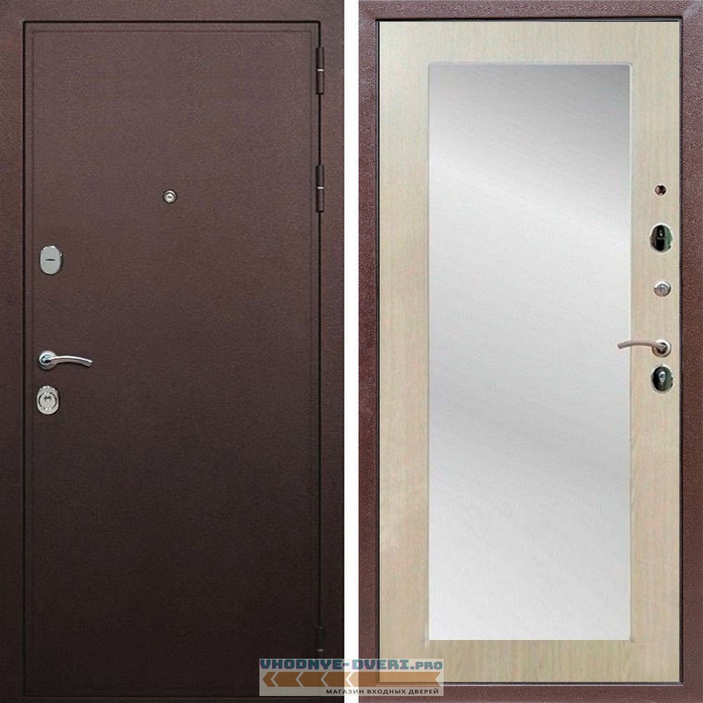 Входная дверь REX (Рекс) 5А Медный антик пастораль беленый дуб