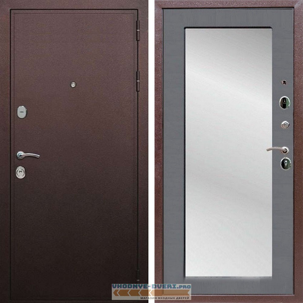 Входная дверь REX (Рекс) 5А Медный антик пастораль силк титан