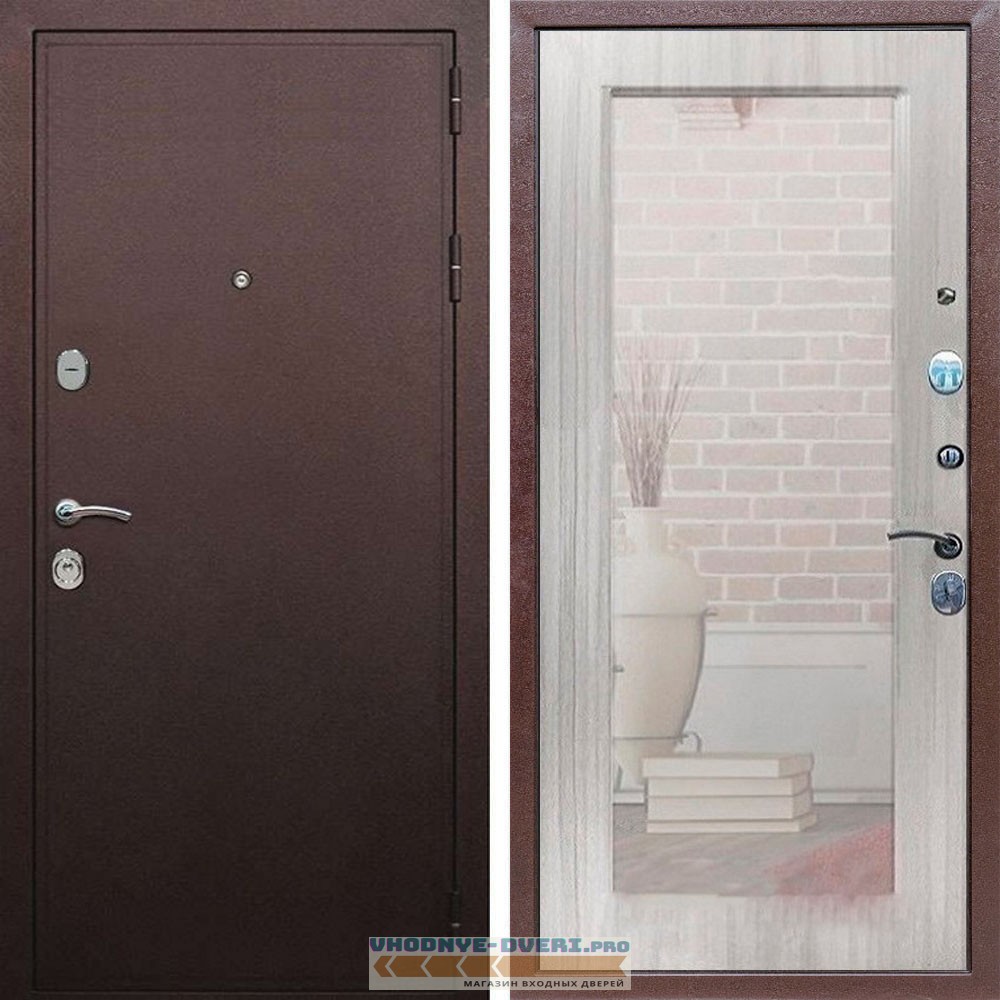 Входная дверь REX (Рекс) 5А Медный антик Пастораль сандал светлый