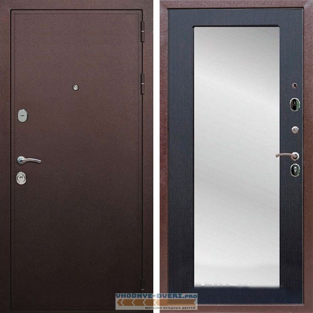 Входная дверь REX (Рекс) 5А Медный антик пастораль венге