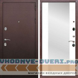 Входная дверь REX (Рекс) 5А Медный антик сб-16 белый матовый