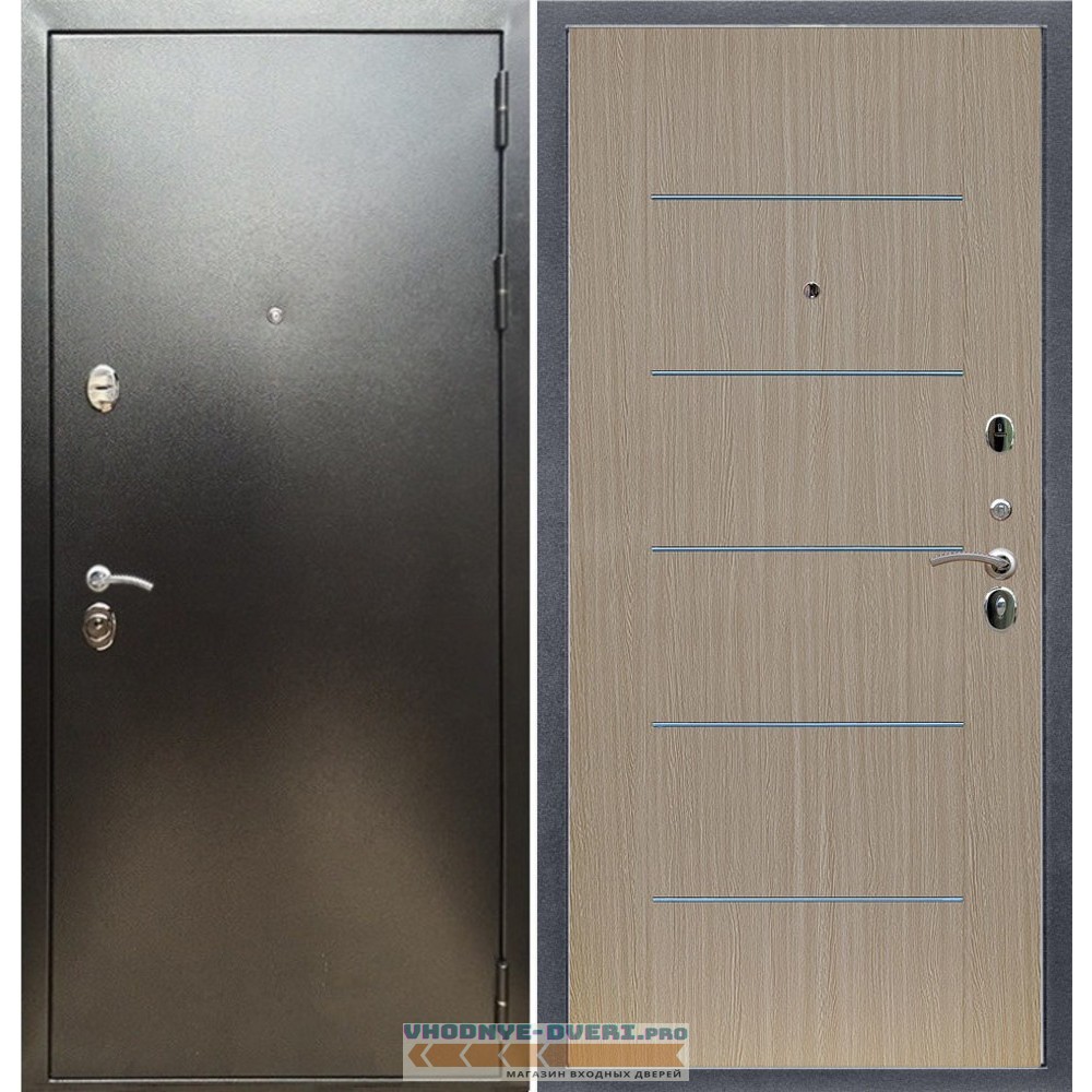 Входная дверь REX (Рекс) 5 (антик серебро) B03 молдинги венге светлый