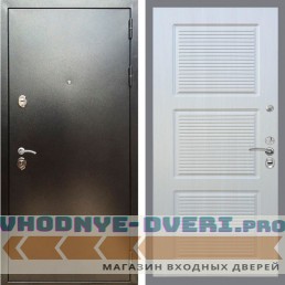 Входная дверь REX (Рекс) 5 (антик серебро) ФЛ-1 Лиственница