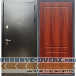 Входная дверь REX (Рекс) 5 (антик серебро) ФЛ-117 итальянский орех