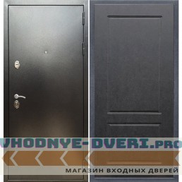 Входная дверь REX (Рекс) 5 (антик серебро) ФЛ-117 штукатурка графит