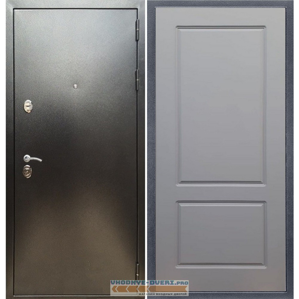 Входная дверь REX (Рекс) 5 (антик серебро) ФЛ-117 силк титан