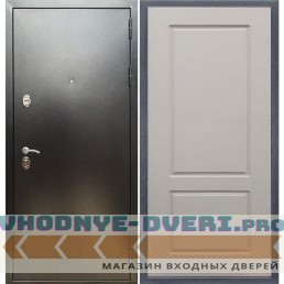 Входная дверь REX (Рекс) 5 (антик серебро) ФЛ-117 софт грей