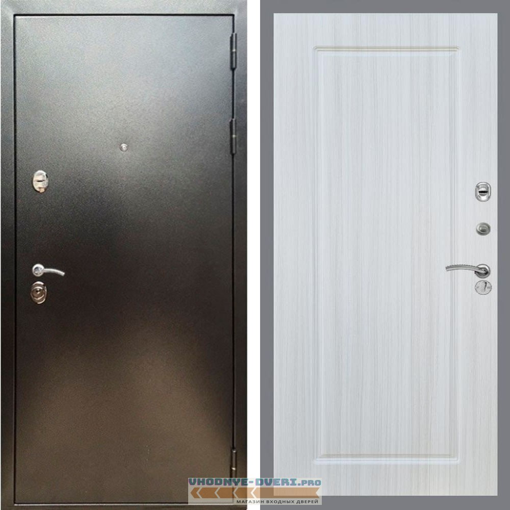 Входная дверь REX (Рекс) 5 (антик серебро) ФЛ-119 Сандал светлый